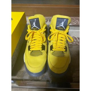 ナイキ(NIKE)のnike air jordan4 retro tour yellow 27cm(スニーカー)