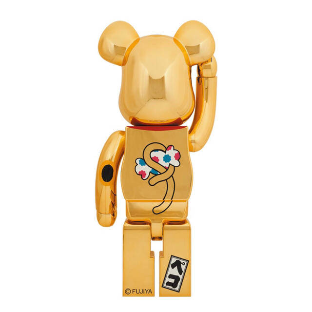 BE@RBRICK(ベアブリック)のルンルン様専用BE＠RBRICK 招き猫 ペコちゃん 金運 金メッキ 1000% エンタメ/ホビーのフィギュア(その他)の商品写真