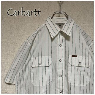 カーハート(carhartt)のCarhartt カーハート 半袖 ストライプシャツ リベットボタン(シャツ)