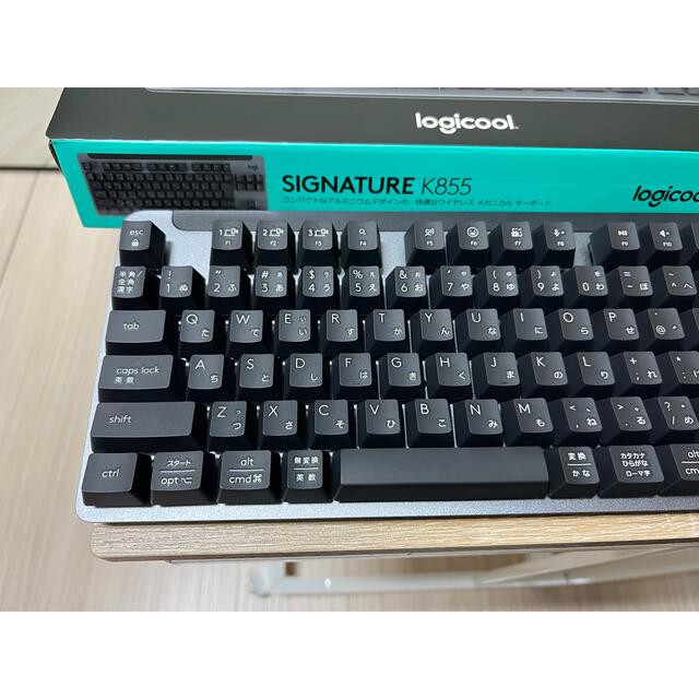 Logicool K855GR ワイヤレスキーボード　テンキーレス　リニア スマホ/家電/カメラのPC/タブレット(PC周辺機器)の商品写真