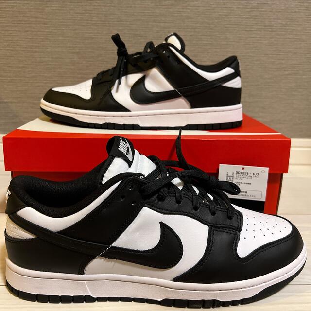 nike dunk low retro "white/black" 28cm