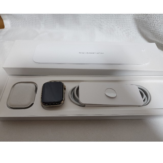 ウォッチAppleWatch Serise7 41mm  ステンレス　ゴールド