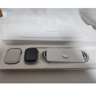 アップルウォッチ(Apple Watch)のAppleWatch Serise7 41mm  ステンレス　ゴールド(腕時計(デジタル))