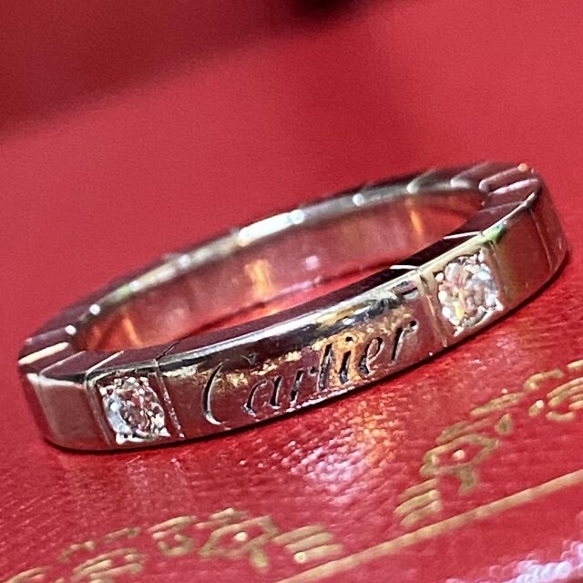 Cartier - 最終❣️ カルティエ　ラニエール　2Pダイヤモンド　リング　WG750  50