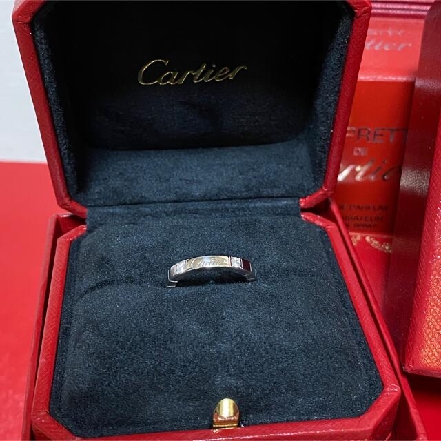 最終❣️ カルティエ ラニエール 2Pダイヤモンド リング WG750 50