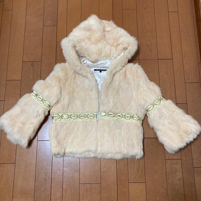 ●新品●ドロシーズ ファー付 ポンチョ●サイズ1＊キャメル●