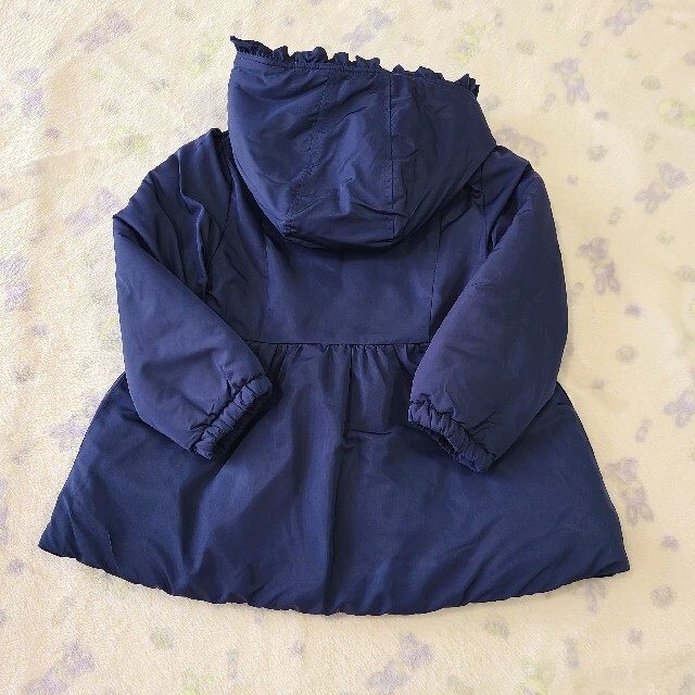 529【120】シャーリーテンプル 中綿タフタコート 紺 - コート