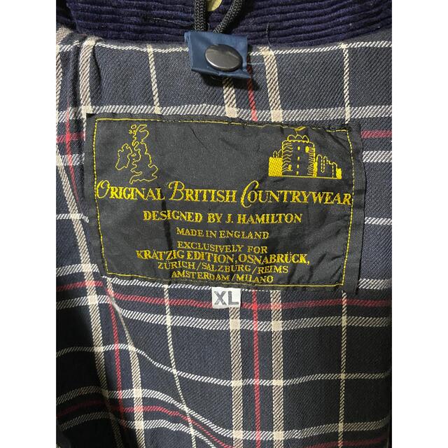 Barbour(バーブァー)のHAMILTON オイルドジャケット England製 ネイビー XL メンズのジャケット/アウター(ブルゾン)の商品写真