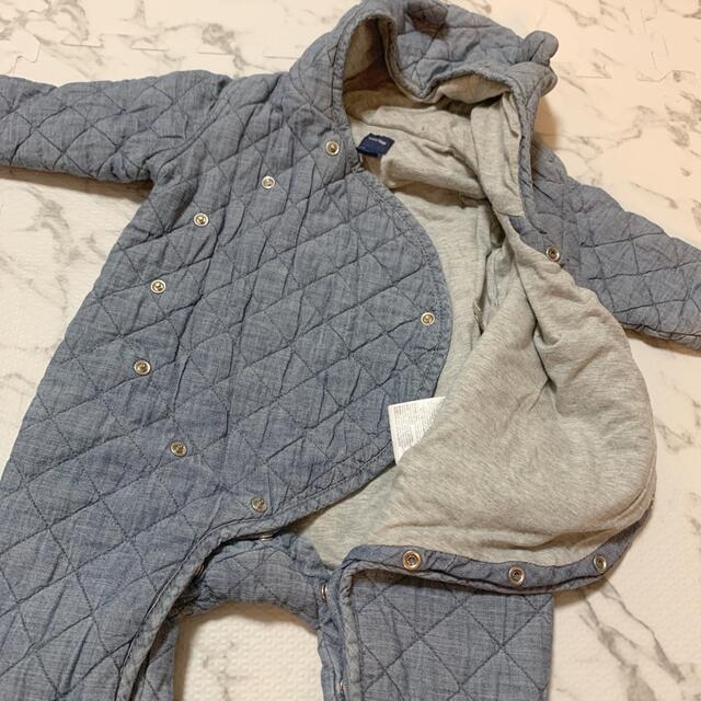 babyGAP(ベビーギャップ)のbaby GAP クマ耳ジャンプスーツ 6～12ヶ月 キッズ/ベビー/マタニティのベビー服(~85cm)(カバーオール)の商品写真