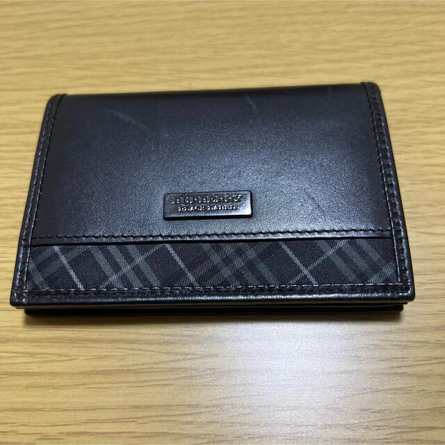 BURBERRY BLACK LABEL - バーバリーブラックレーベル名刺入れの BURBERRY BLACK LABEL - バーバリーブラックレーベル名刺入れの