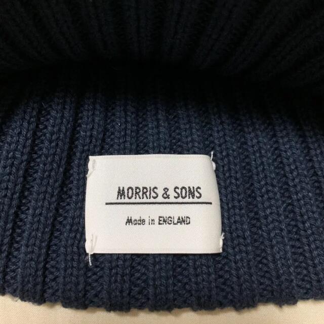 Bshop(ビショップ)のMorris&sons ニット帽 ネイビー レディースの帽子(ニット帽/ビーニー)の商品写真