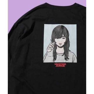 フリークスストア(FREAK'S STORE)のMar×FREAK'S STORE JUNKYプリント NICOTINE/ロンT(Tシャツ/カットソー(七分/長袖))