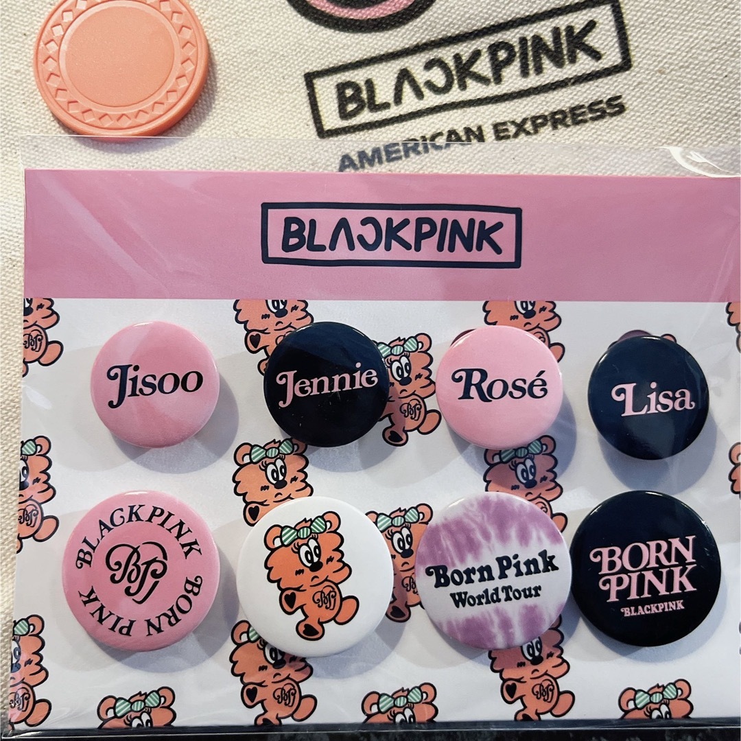 BLACKPINK - BLACKPINK VERDY 缶バッジセット(ボタン ピン BLACKPINK - BLACKPINK VERDY 缶バッジセット(ボタン ピン