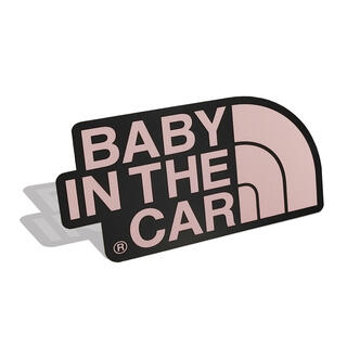 BABY IN CARマグネットステッカー くすみピンク系(車外アクセサリ)