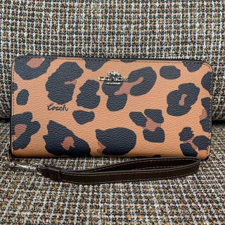 コーチ(COACH)の865  コーチ　長財布　ヒョウ柄　レアカラー(財布)