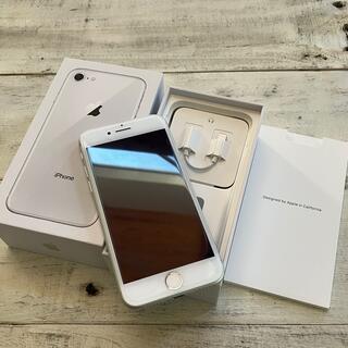 iPhone - iPhone8 64G シルバー　SIMフリー　ホワイト　64ギガ