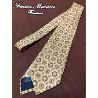 フランコミヌッチ(FRANCO MINUCCI)の【美品】FRANCO MINUCCI／フランコミヌッチ／ネクタイ／小紋柄(ネクタイ)