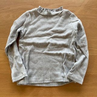 ユニクロ(UNIQLO)のUNIQLO リブカットソー（120 グレー）(Tシャツ/カットソー)