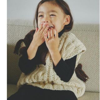 トゥデイフル　Patchwork Handknit vest (KIDS)