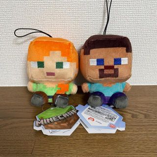 新品、未使用　マイクラ　ぬいぐるみ　2点セット(キャラクターグッズ)