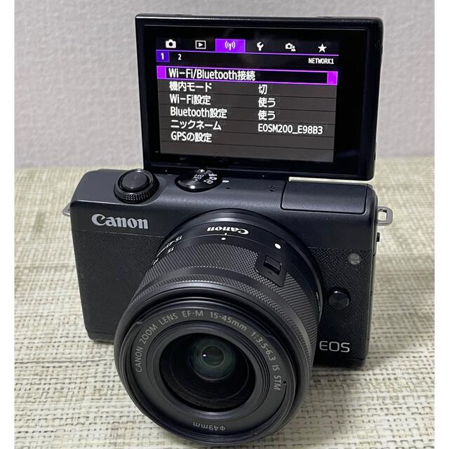 C - Cキャノン EOS M200レンズキットWI-FI&Bの通販 by りんご