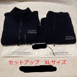 ennoy フリース セットアップ XL ブラック　スタイリスト私物(ブルゾン)