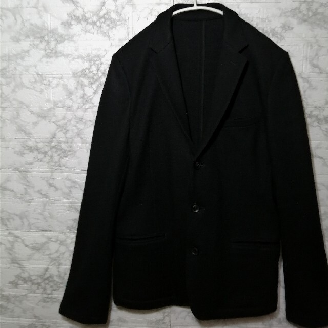 LOUNGE LIZARD(ラウンジリザード)のLoungeLizard テーラードジャケット 黒 M ウール size2 秋冬 メンズのジャケット/アウター(テーラードジャケット)の商品写真