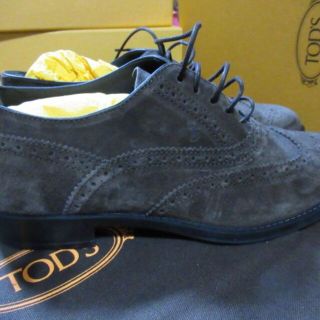 トッズ(TOD'S)の新品　TODS　トッズ　レースアップシューズ　ローファー　３７　ダークブラウン(ローファー/革靴)