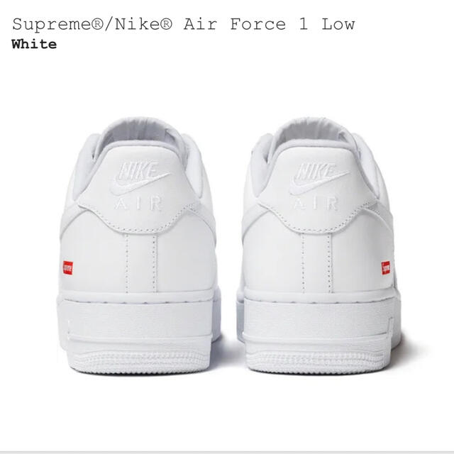 Supreme Nike Air Force 1 Low White 27㎝