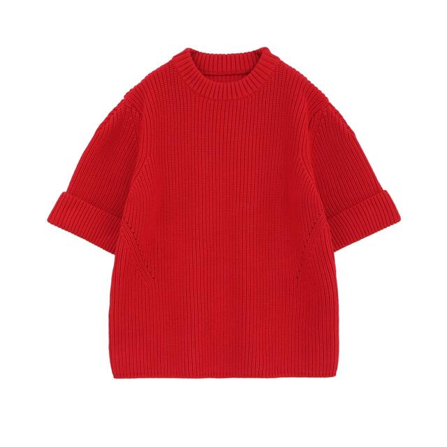 トップスOVER HALF SLEEVE KNIT TOPS