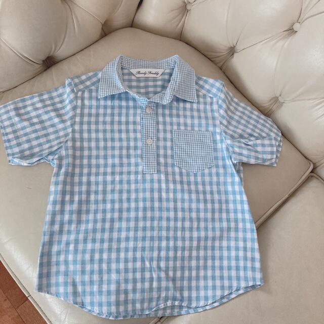 familiar(ファミリア)の美品　CHOPIN ショパン 半袖シャツ　120㎝ キッズ/ベビー/マタニティのキッズ服男の子用(90cm~)(ブラウス)の商品写真