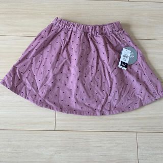 ベビーギャップ(babyGAP)のbaby GAP ドット柄コーデュロイキュロット　100cm(ワンピース)