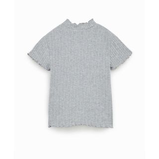 ザラキッズ(ZARA KIDS)のZARA ザラ　スタンドネック半袖カットソー　128(Tシャツ/カットソー)