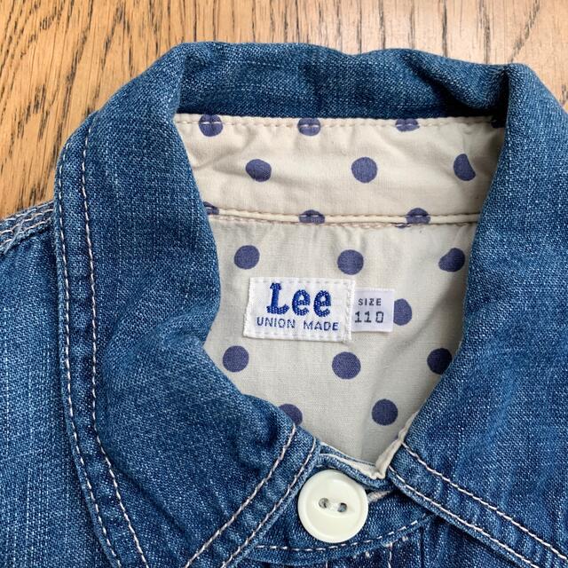 Lee(リー)のsize110 Lee キッズ　デニム ワンピース キッズ/ベビー/マタニティのキッズ服女の子用(90cm~)(ワンピース)の商品写真