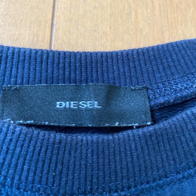 DIESEL(ディーゼル)のディーゼル　ロゴトレーナー　DIESEL スエット　長袖　美品　カットソー レディースのトップス(トレーナー/スウェット)の商品写真