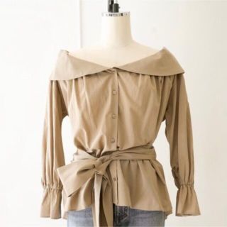 ハーリップトゥ(Her lip to)のherlipto Belted Cotton Blouse S(シャツ/ブラウス(長袖/七分))