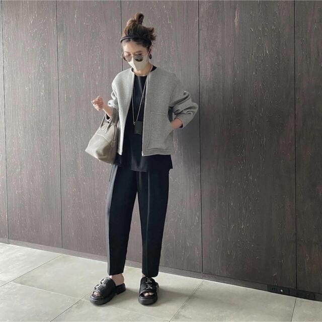 LOHEN ローヘン バックフォルムリバーZIP ブルゾンコート グレー cinema.sk