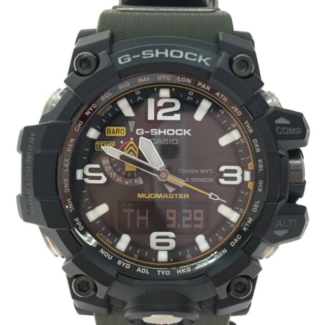 CASIO - ▼▼CASIO カシオ メンズ腕時計 G-SHOCK 電波ソーラー マッドマスター GWG-1000 ブラック×カーキ