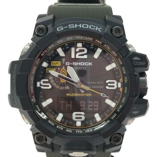 カシオ(CASIO)の▼▼CASIO カシオ メンズ腕時計 G-SHOCK 電波ソーラー マッドマスター GWG-1000 ブラック×カーキ(腕時計(アナログ))