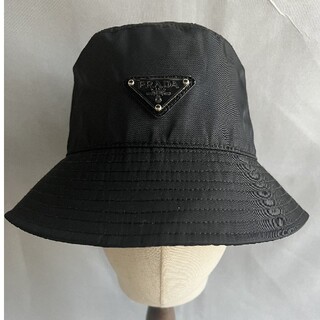 PRADA - プラダ バケットハット 帽子 黒色