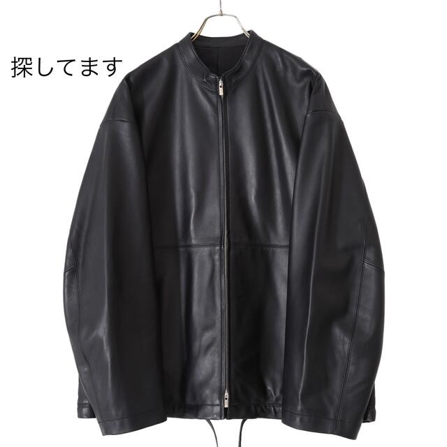 品質は非常に良い stein - stein OVERSIZED LEATHER ZIP JACKET レザー