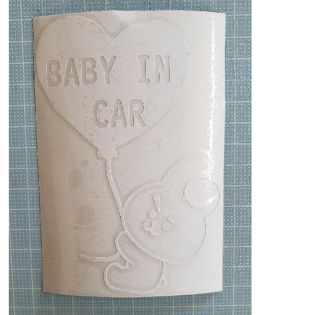 BT21カッティングステッカー BABY IN CAR JUNGKOOK エンタメ/ホビーのCD(K-POP/アジア)の商品写真