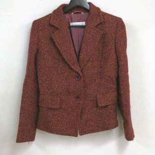 マックスマーラ(Max Mara)のmaxmara tweed jacket b　ツイードジャケット(テーラードジャケット)