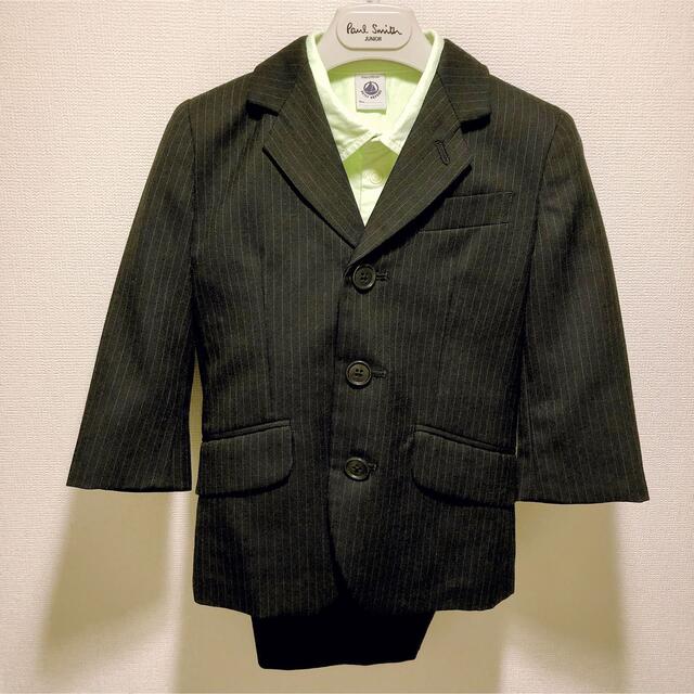 美品☆ポールスミス☆素敵なフォーマルスーツ☆プチバトーのシャツ付き☆90cmキッズ服男の子用(90cm~)