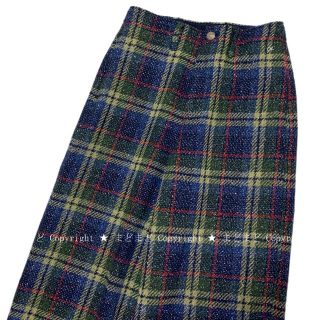 45R - 45R キラキラタータンPANTS ウール シルク ツイード パンツ