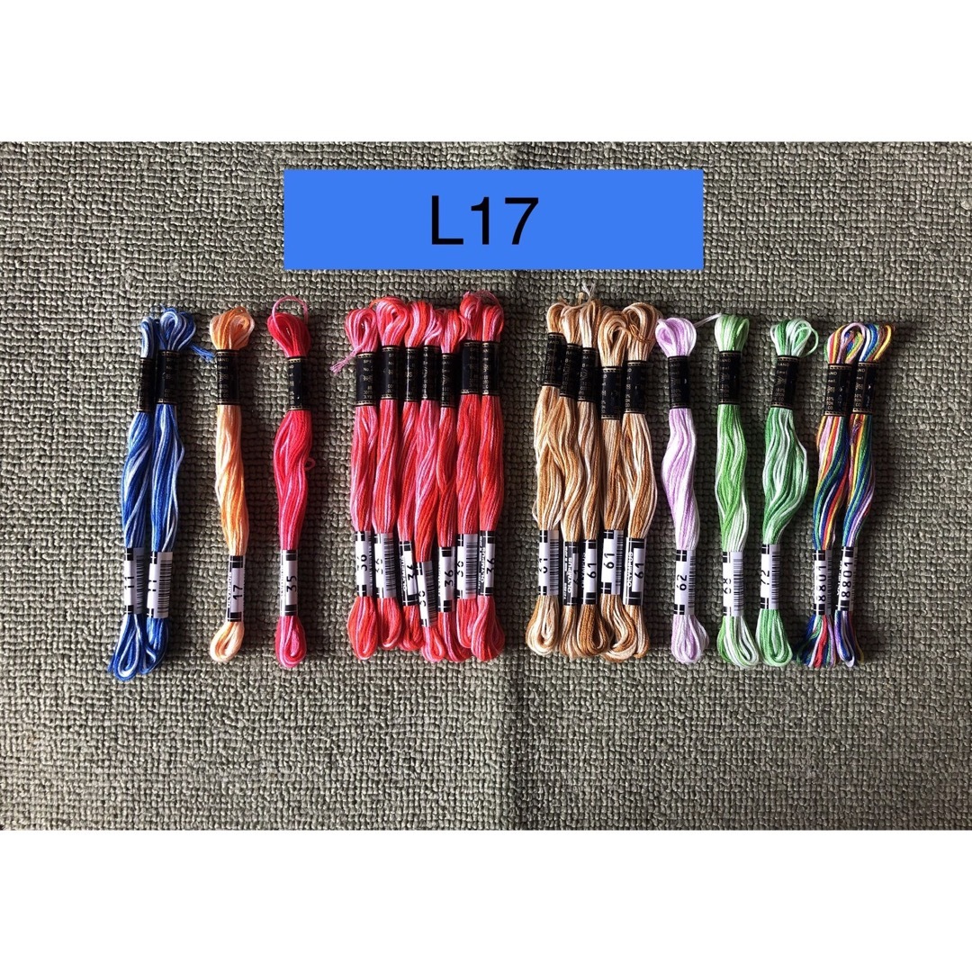 OLYMPUS(オリンパス)の→新品〒【L17】OLYMPUS 刺繍糸 25番 8m 日本製 綿100% ハンドメイドの素材/材料(生地/糸)の商品写真