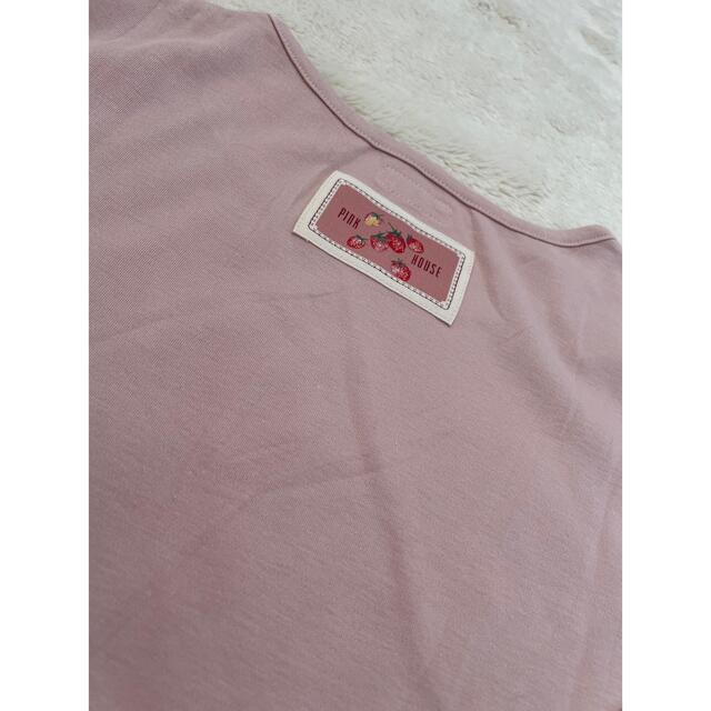 PINK HOUSE(ピンクハウス)の☆くまさん様専用　未使用　ピンクハウス  苺プリント　Tシャツ　ピンク レディースのトップス(Tシャツ(長袖/七分))の商品写真