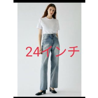 マウジー(moussy)のHW DAMAGE LOOSE STRAIGHT BLU ／ moussy(デニム/ジーンズ)