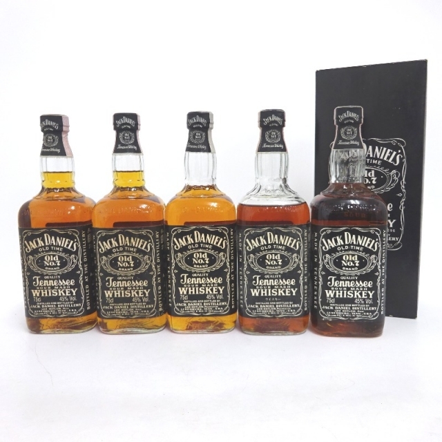 未開封★Jack Daniel's【ジャックダニエル】 オールド No7 5本セット 750ml 箱付