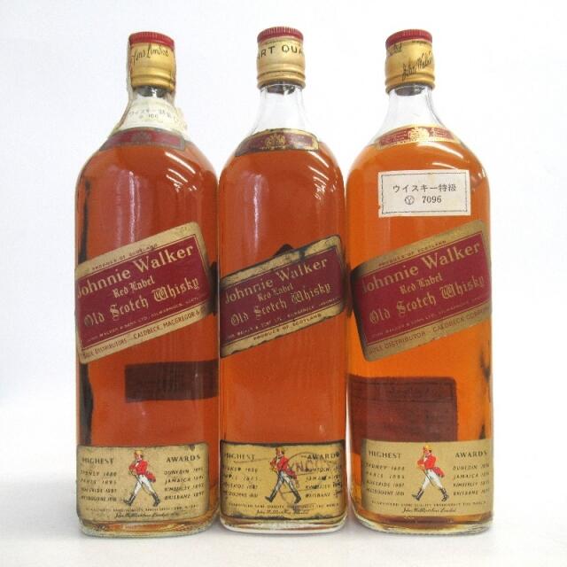 未開封★Johnny Walker【ジョニーウォーカー】 レッドラベル 3本セット 750/1136ml 箱なし